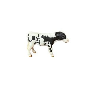 Schleich Holstein Calf Baby Cow Farm Animal Figure Retired Black White 13634